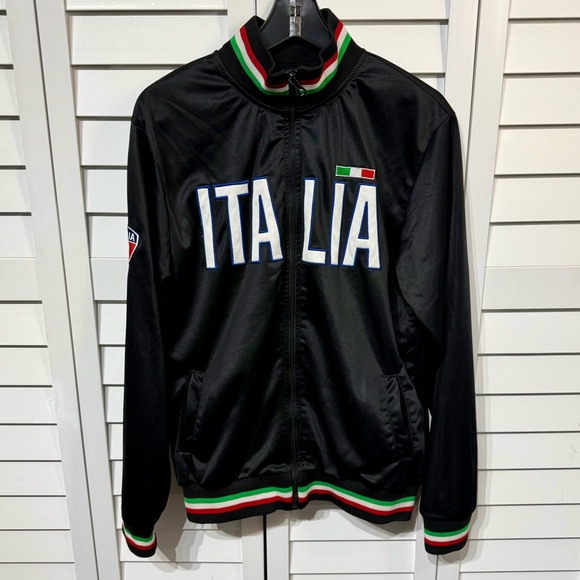 Italia. Other - Italia Track Jacket Youth XL Fits Women’s S/M Black Tricolor